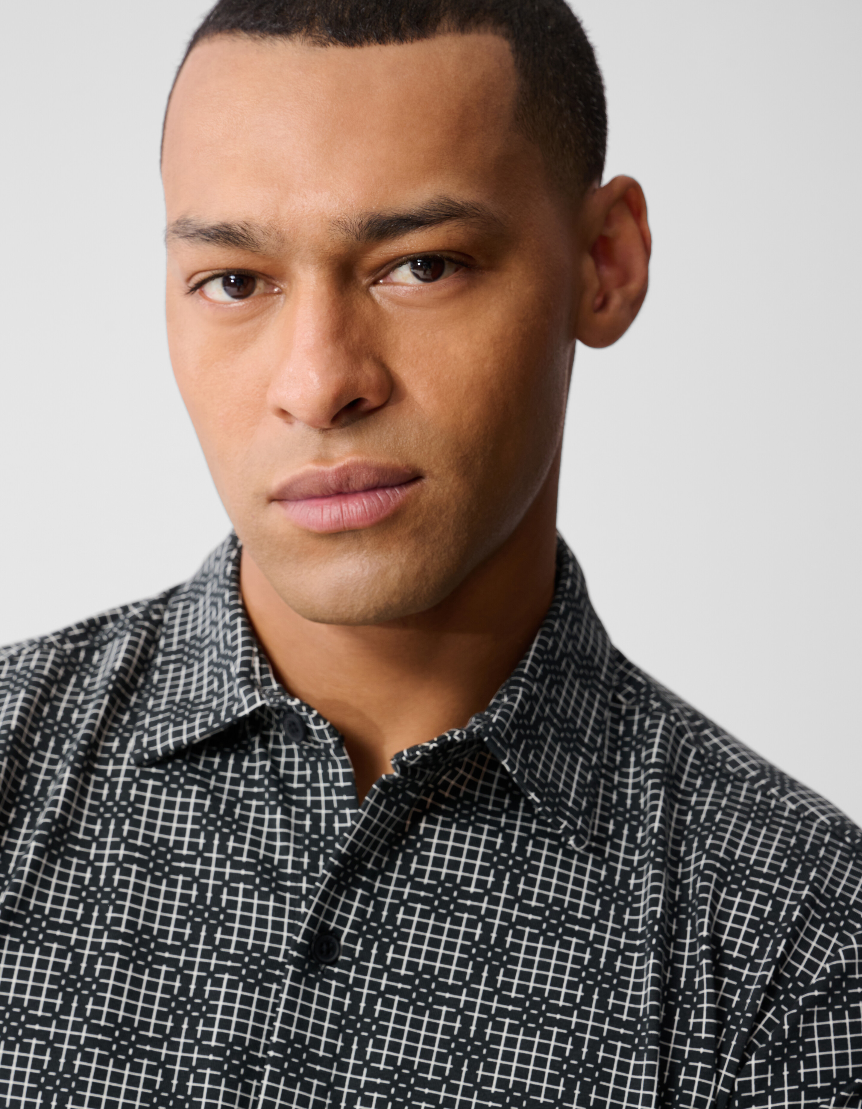 Bedrucktes Logo-Hemd Schwarz SHOEBY MEN