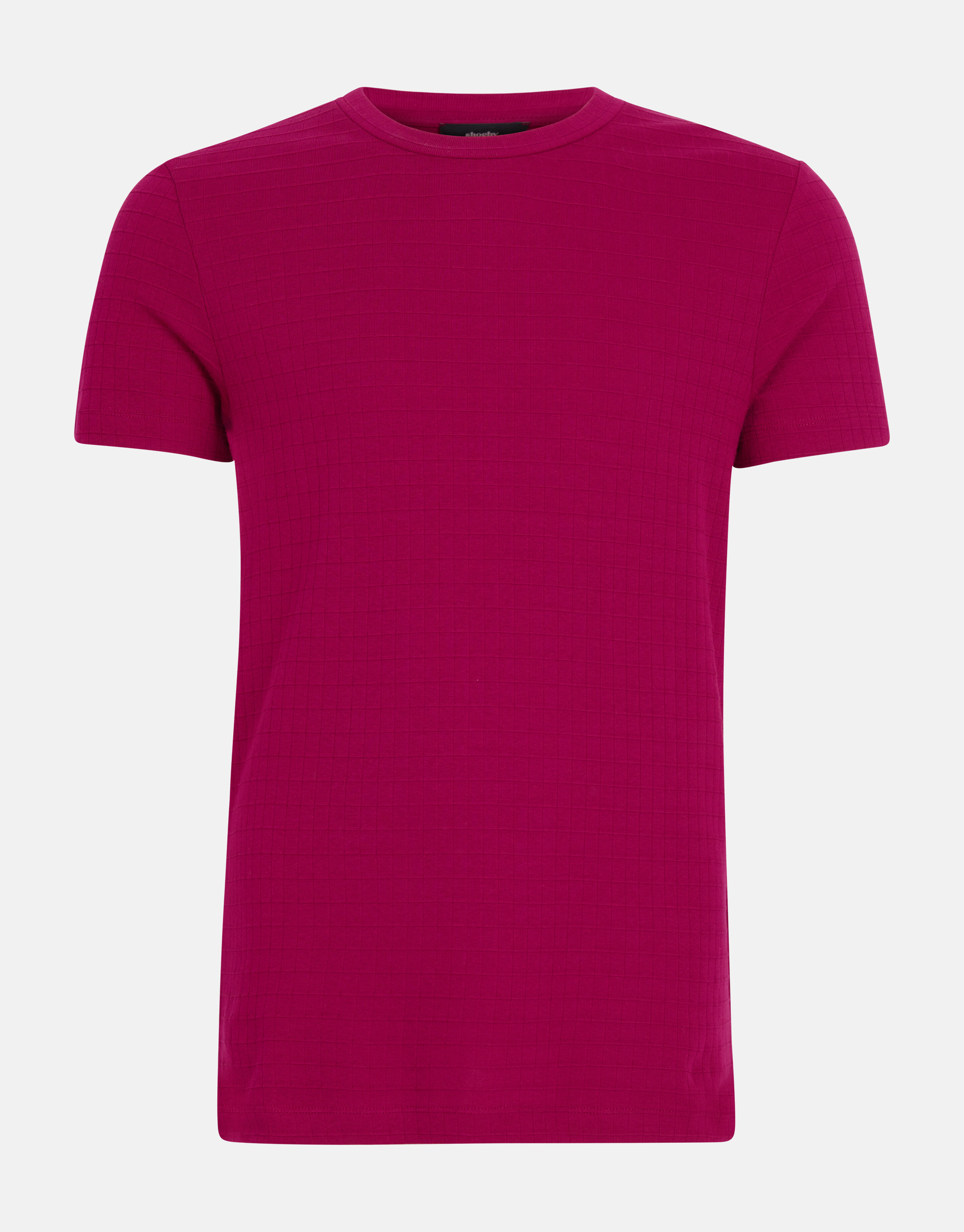 Struktur-T-Shirt Fuchsia SHOEBY MEN