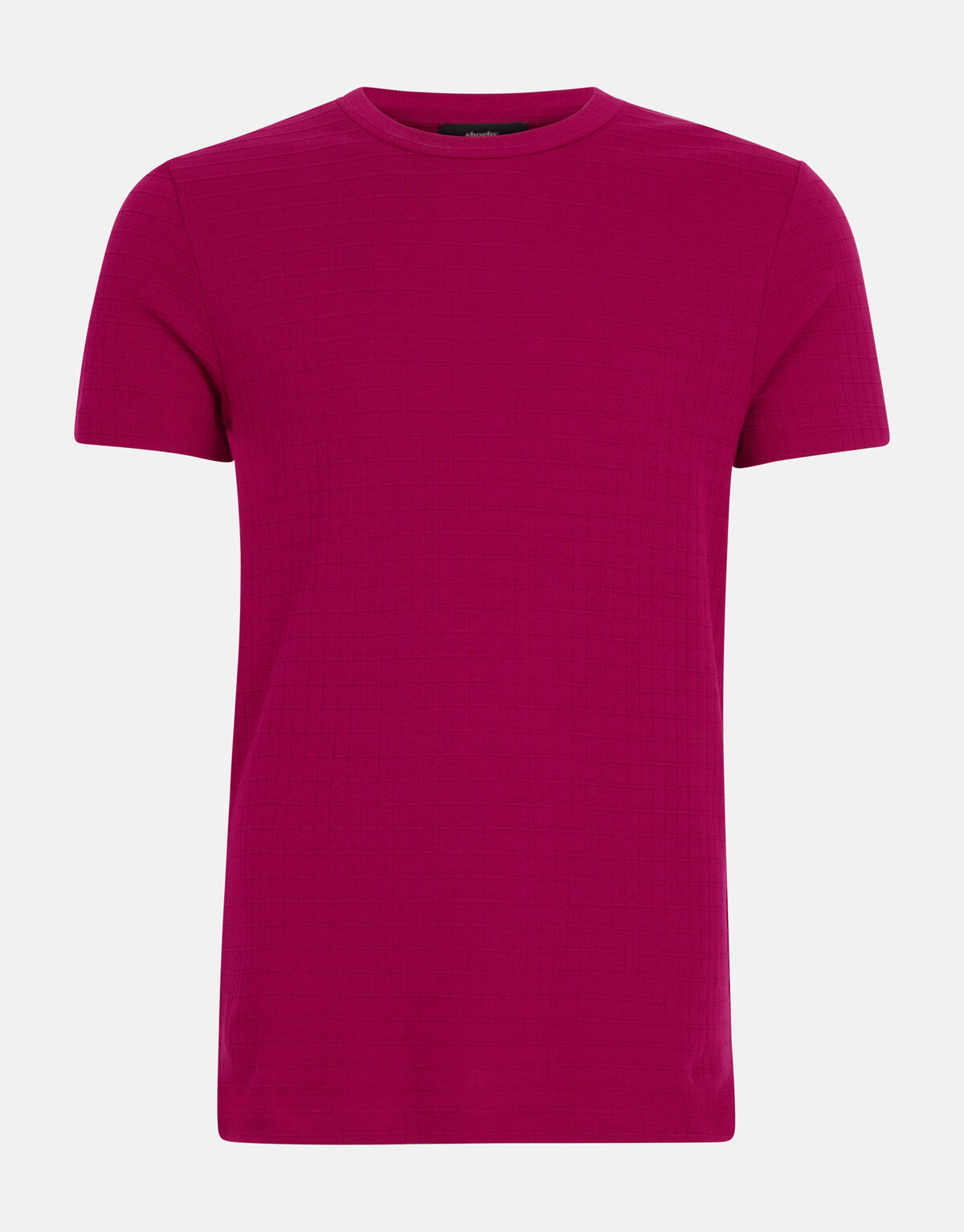 Struktur-T-Shirt Fuchsia SHOEBY MEN