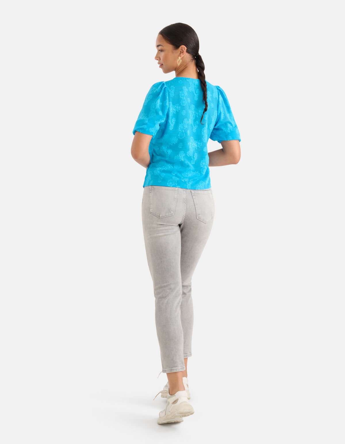 Chiffon-Top Blau SHOEBY WOMEN