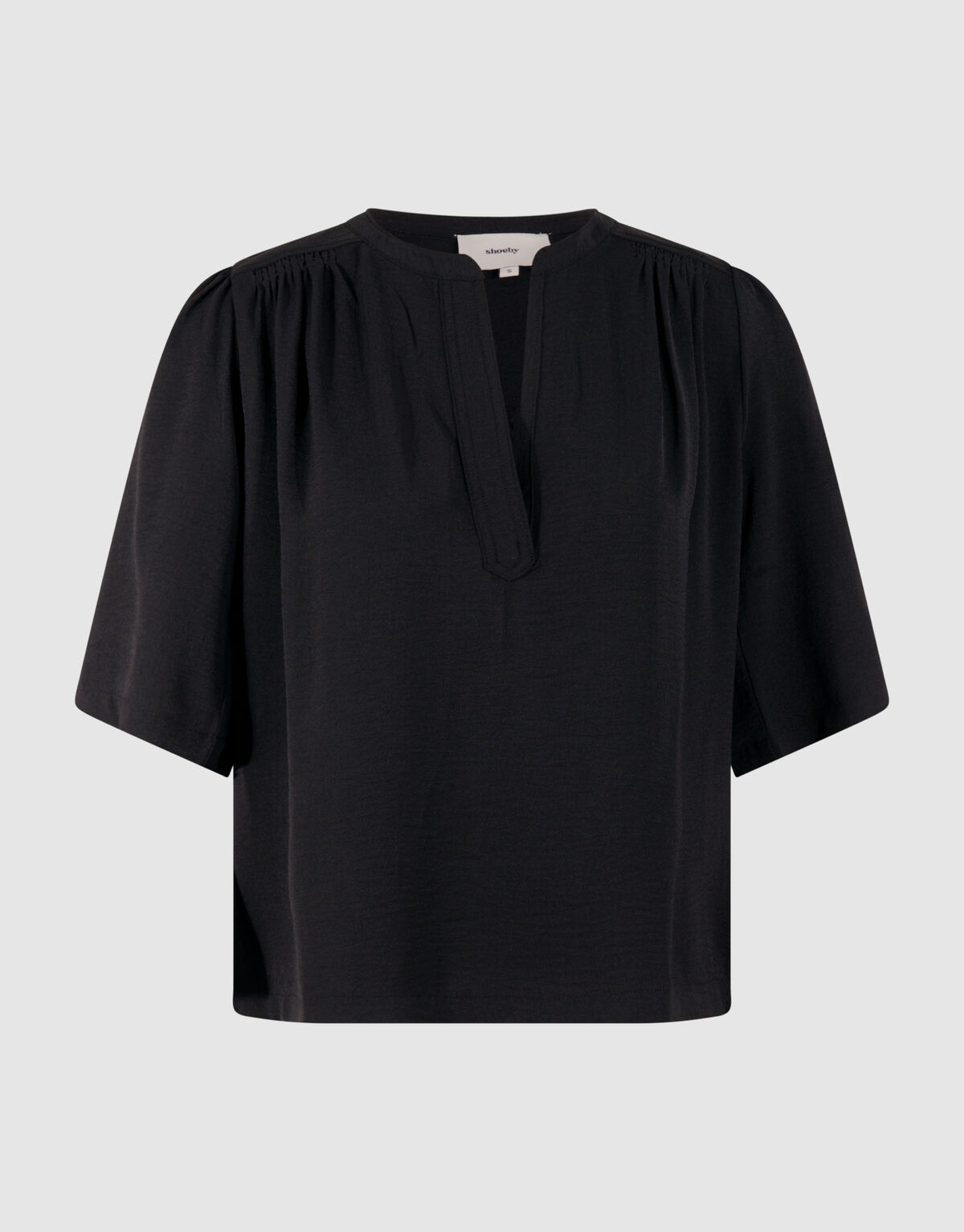 Twist Kurzarm-Top Schwarz SHOEBY WOMEN