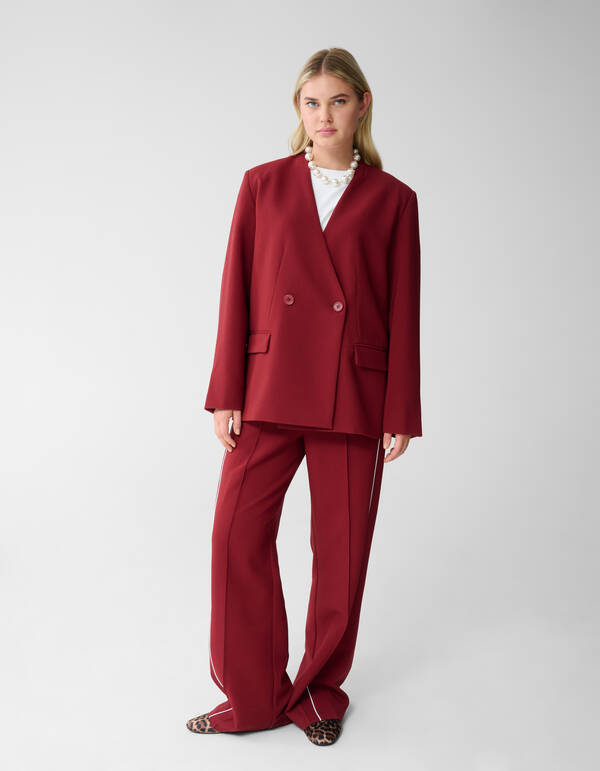 Oversized Blazer Dunkelrot SHOEBY WOMEN