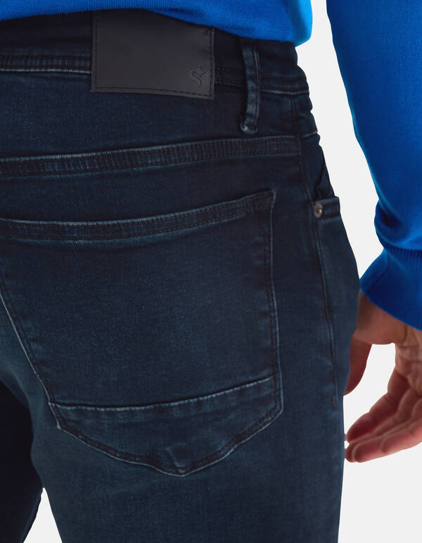 Straight Jeans Blau/Schwarz Länge 34 Refill