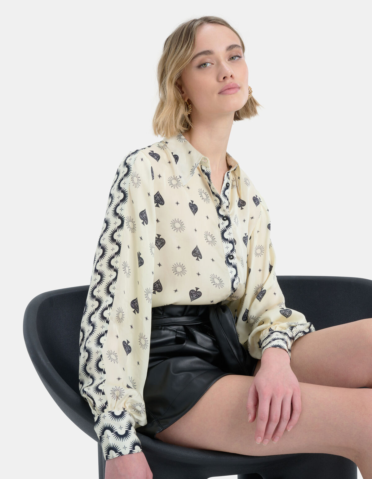 Rocky Satin Bluse EKSEPT