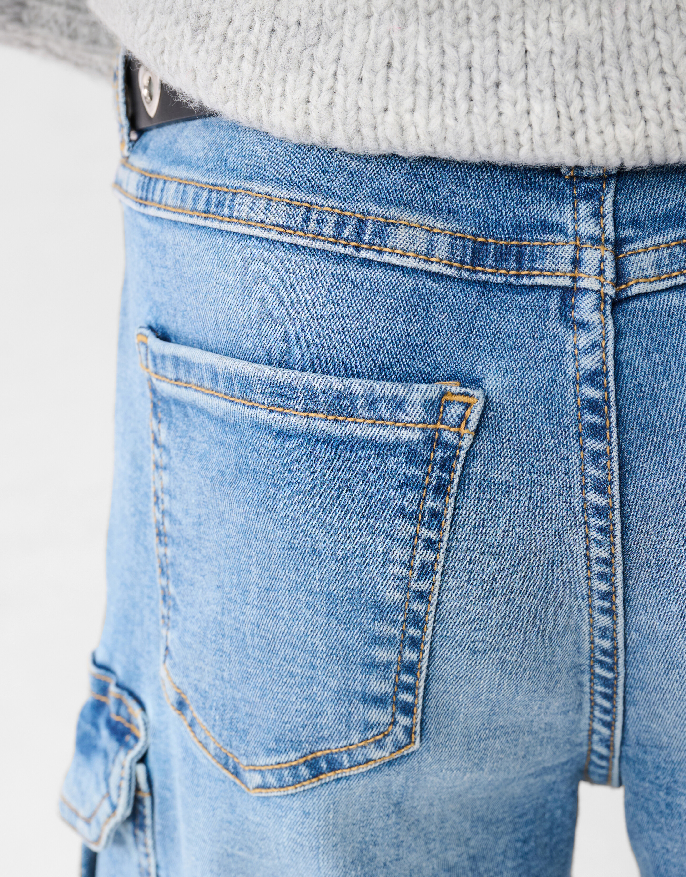 Pocket Strass Straight Fit Jeans Blau SHOEBY GIRLS