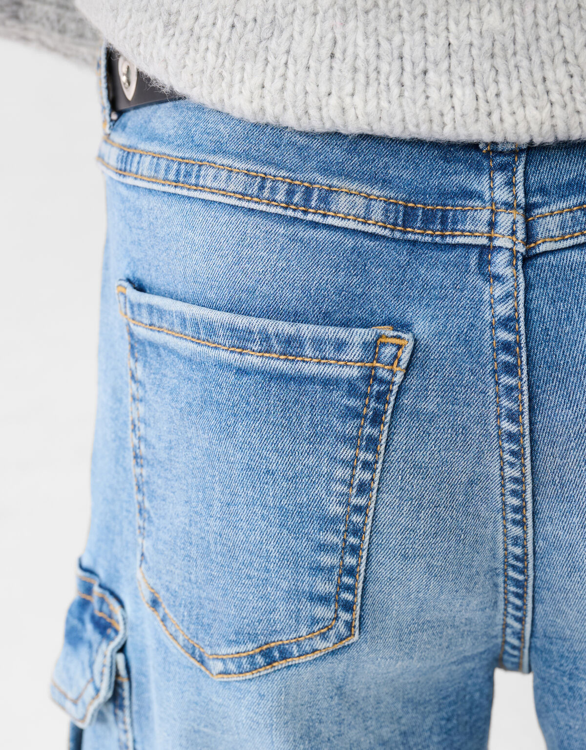 Pocket Strass Straight Fit Jeans Blau SHOEBY GIRLS