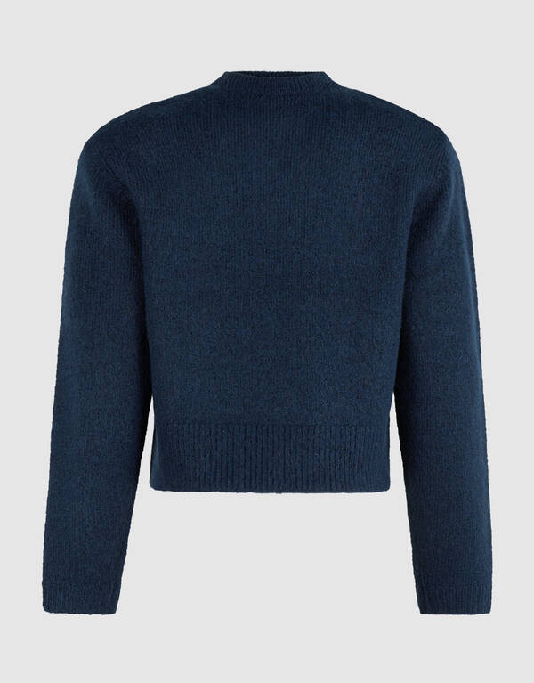 Shoulder Crew Strickpullover Dunkelblau SHOEBY WOMEN
