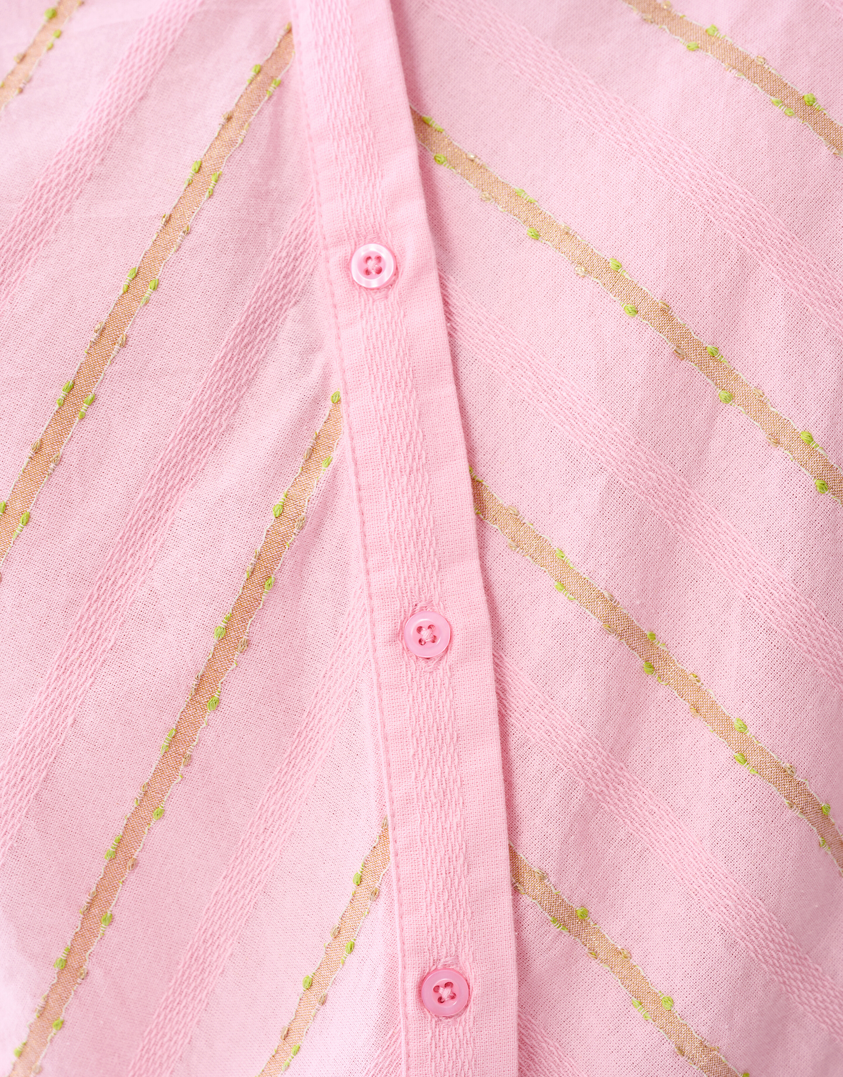 Jacquard-Rüschenbluse Rosa SHOEBY WOMEN