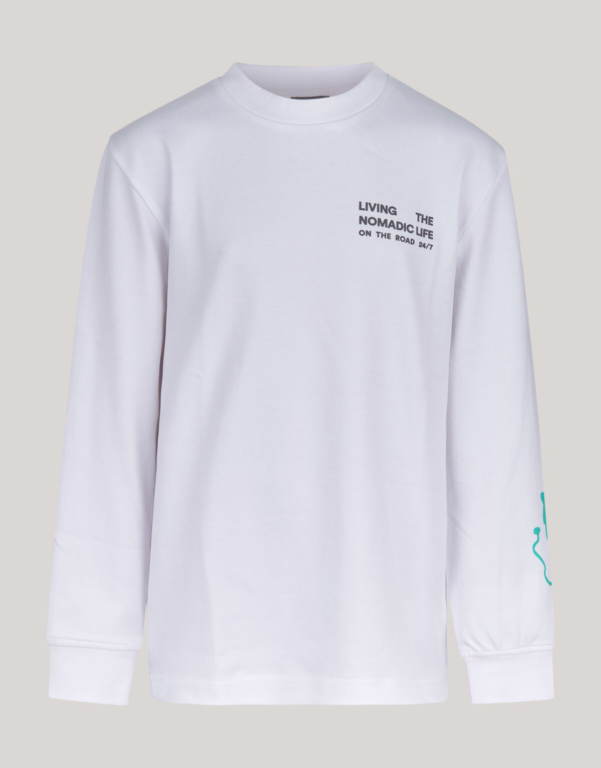 Artwork Langarm-T-Shirt Wei&szlig; SHOEBY BOYS