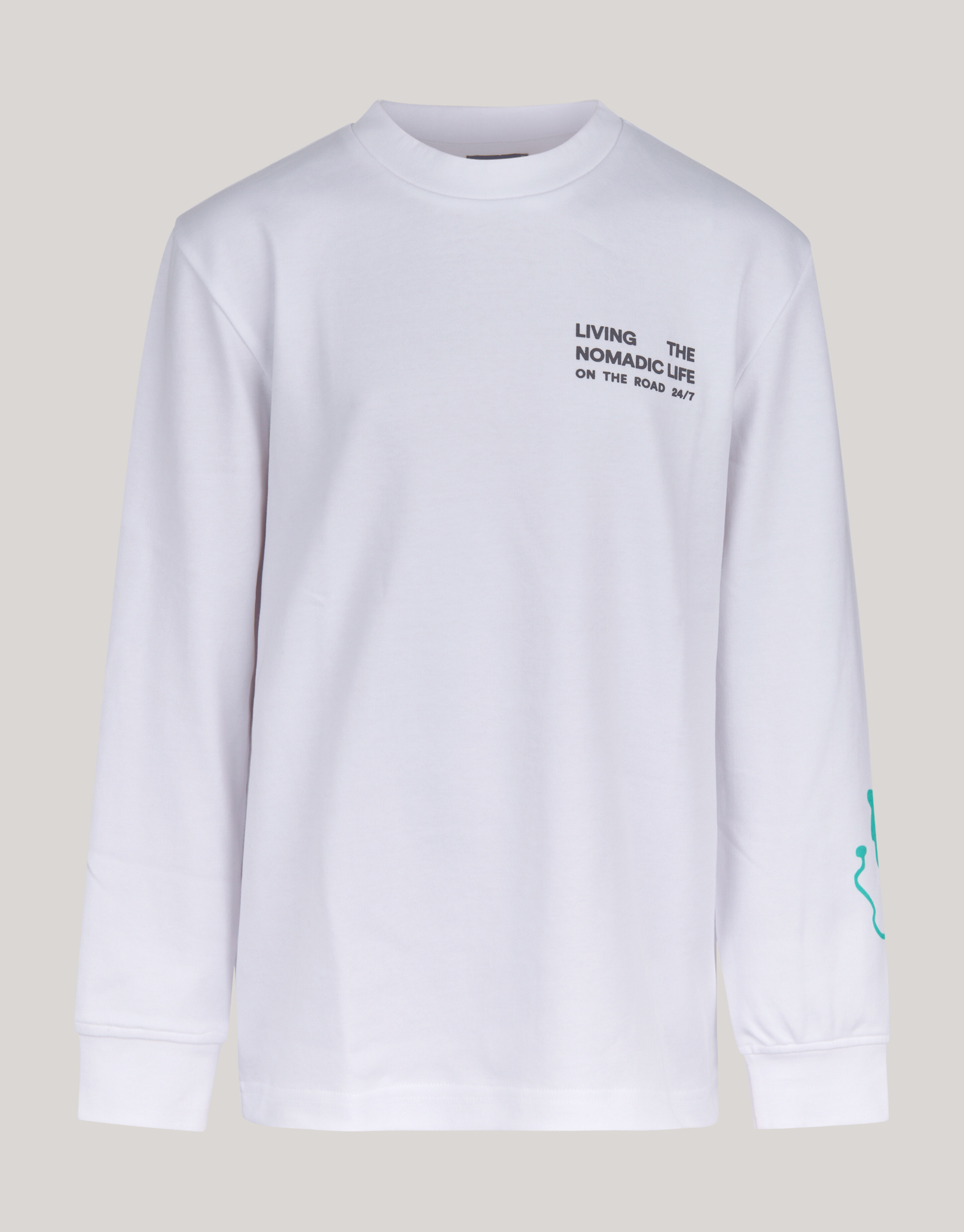 Artwork Langarm-T-Shirt Wei&szlig; SHOEBY BOYS