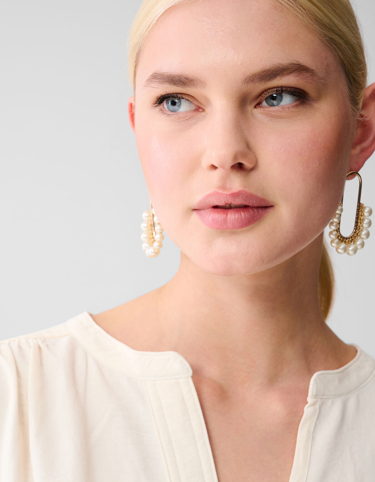 Twist-Bluse Off White SHOEBY WOMEN