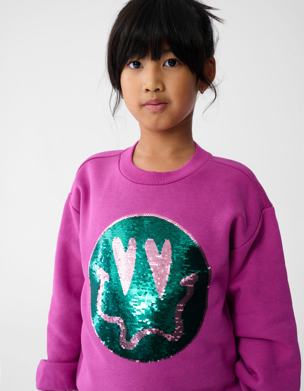 Two Way Paillettenpullover Roze SHOEBY GIRLS