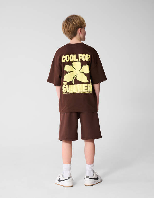 Cooles Kunstwerk T-Shirt Dunkelbraun SHOEBY BOYS