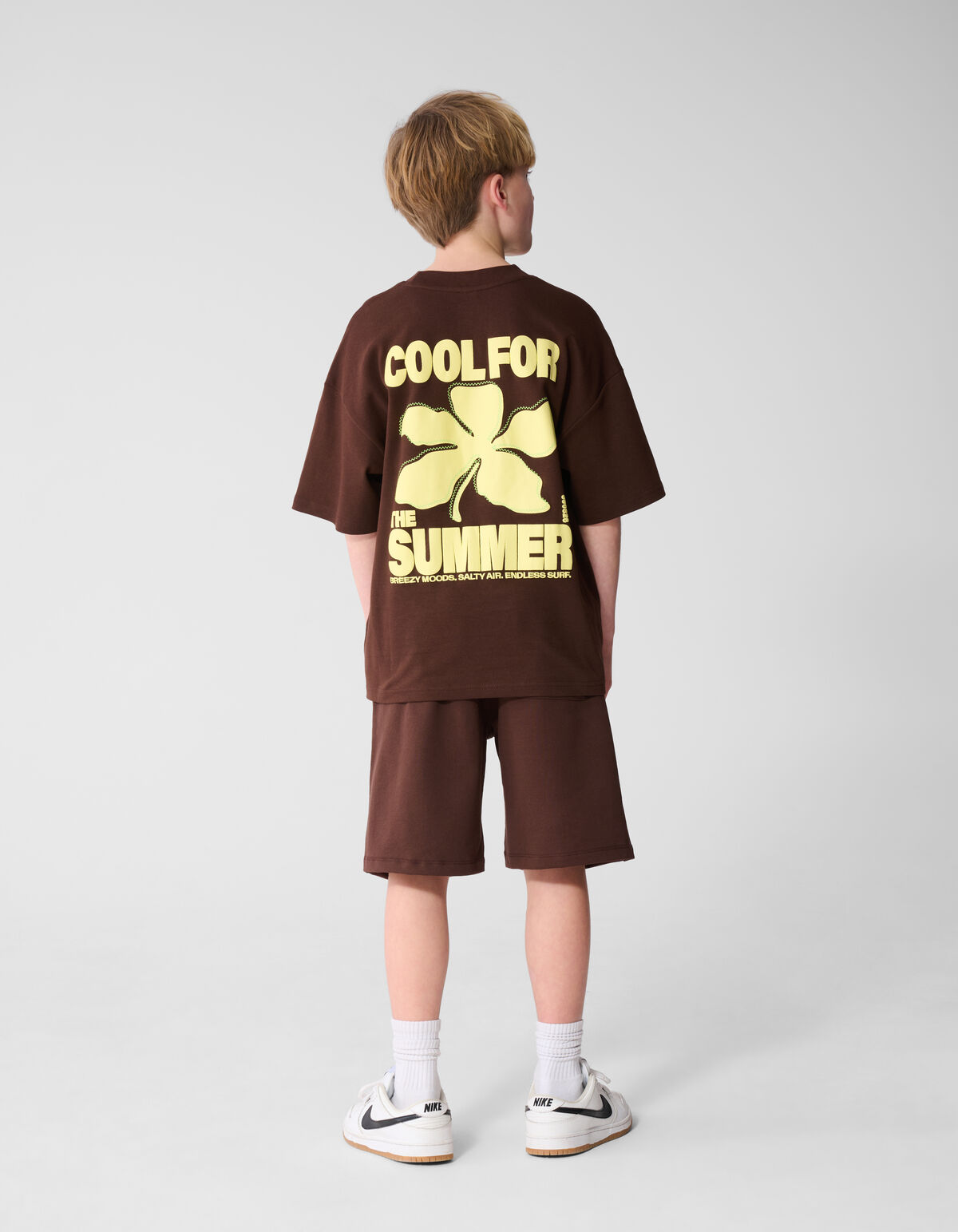 Cooles Kunstwerk T-Shirt Dunkelbraun SHOEBY BOYS