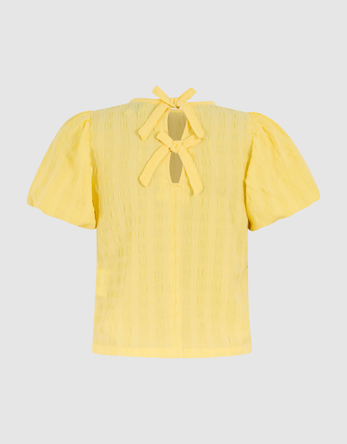 Crinkle Bow Top Hellgelb SHOEBY GIRLS