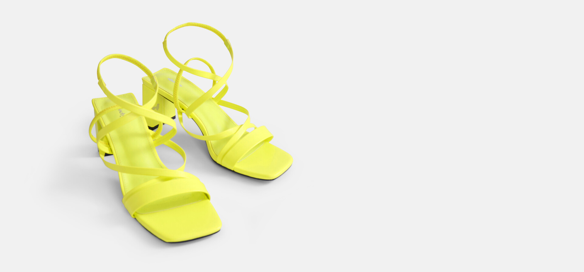 Sandalen mit Absatz Gelb SHOEBY SHOES