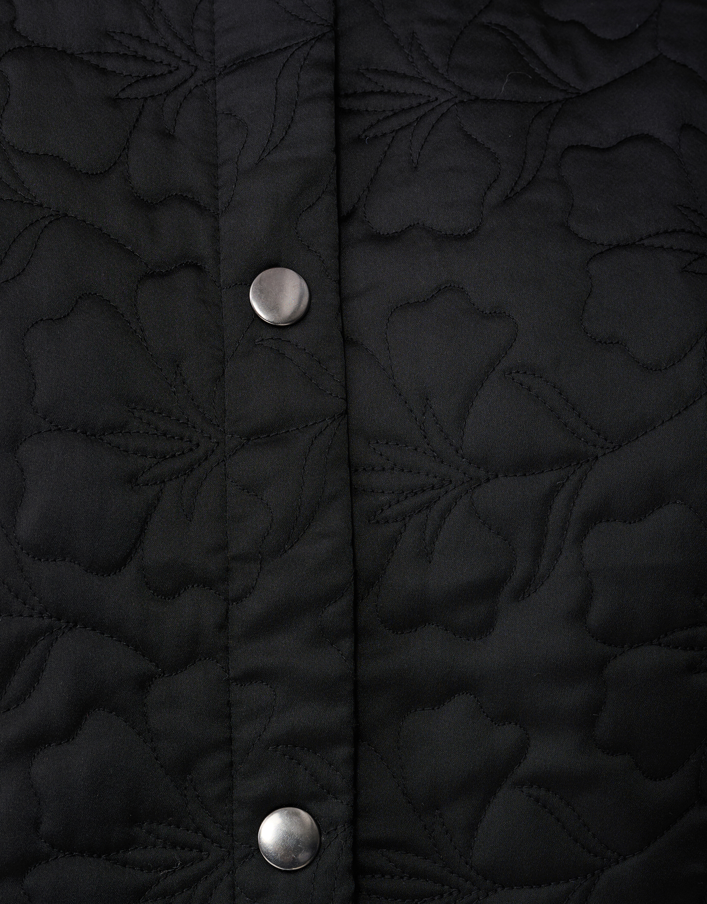 Kurzärmelige Bomberjacke mit Stickerei Schwarz SHOEBY WOMEN