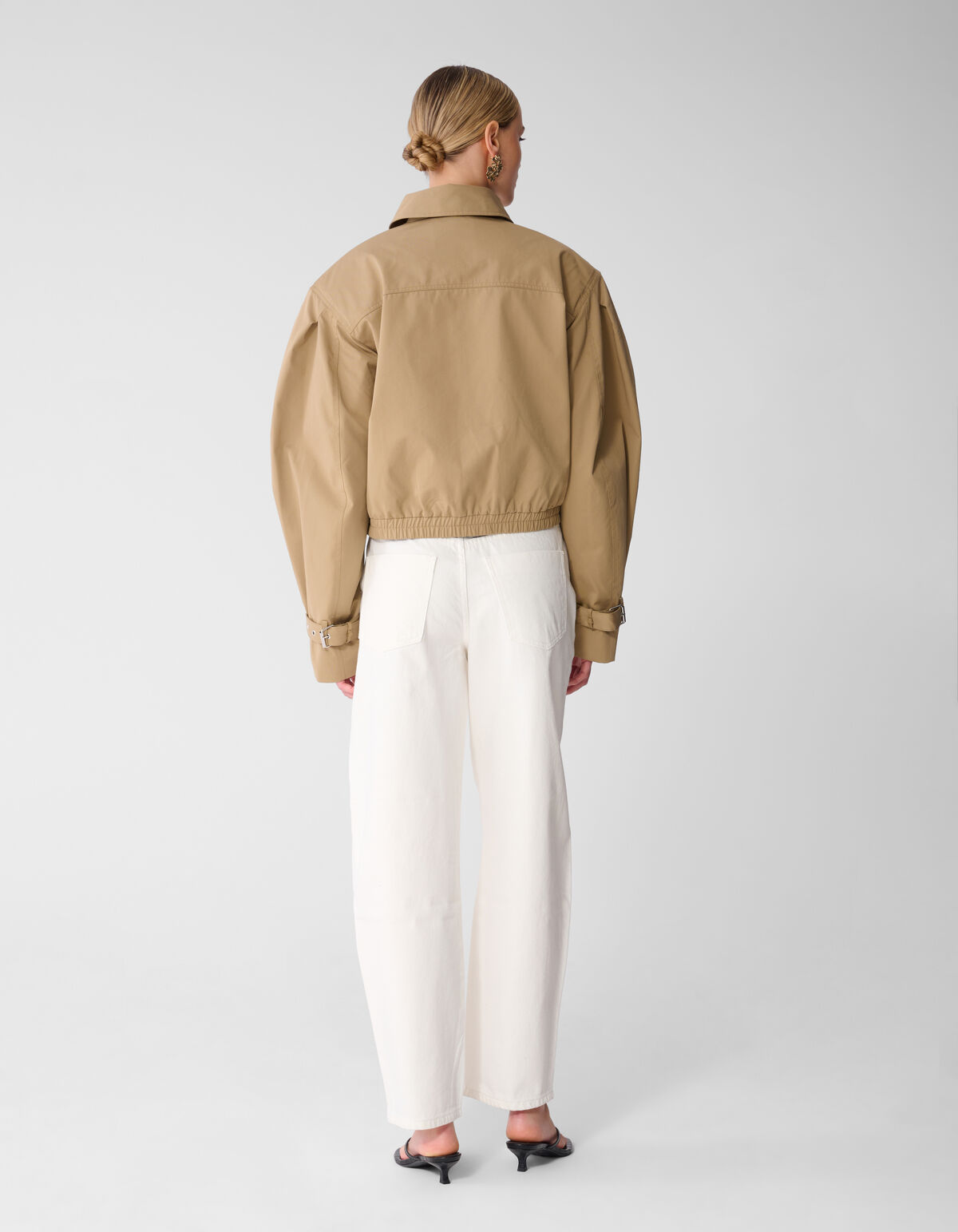 Barrel Fit Jeans Wei&szlig; SHOEBY WOMEN