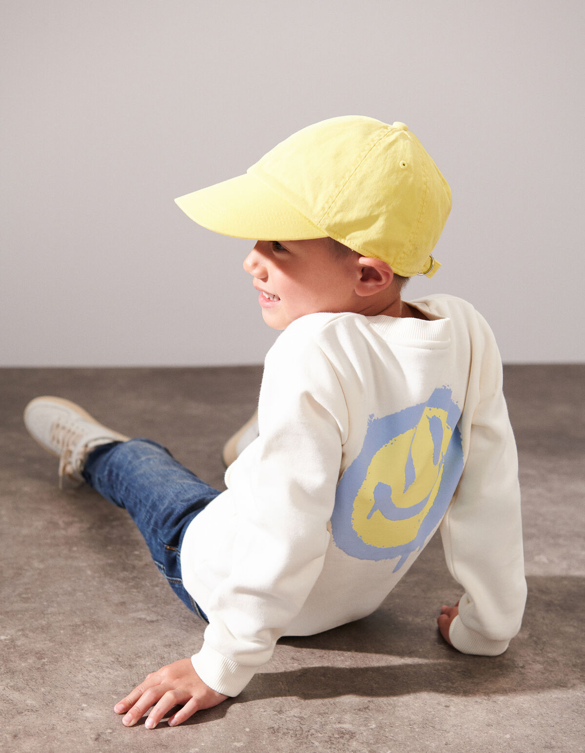 Smiley-Pullover Off White SHOEBY BOYS