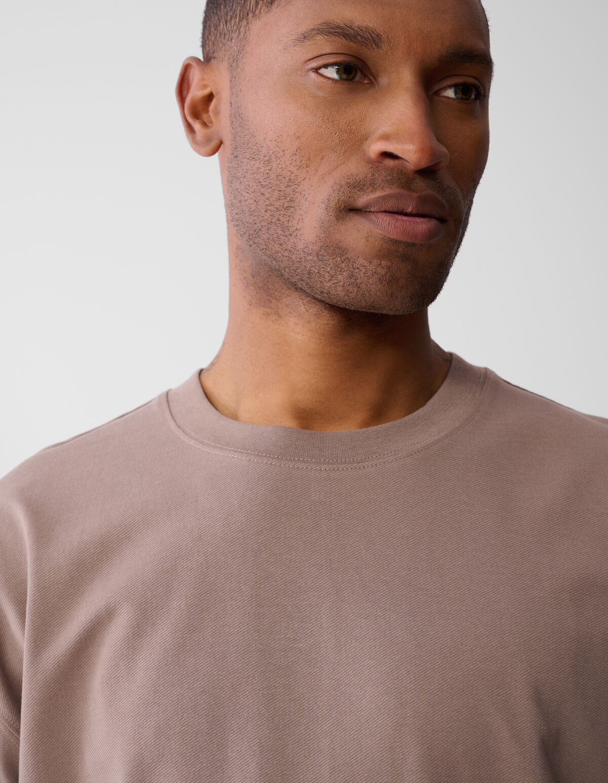 Gehäkeltes T-shirt Hellbraun SHOEBY MEN