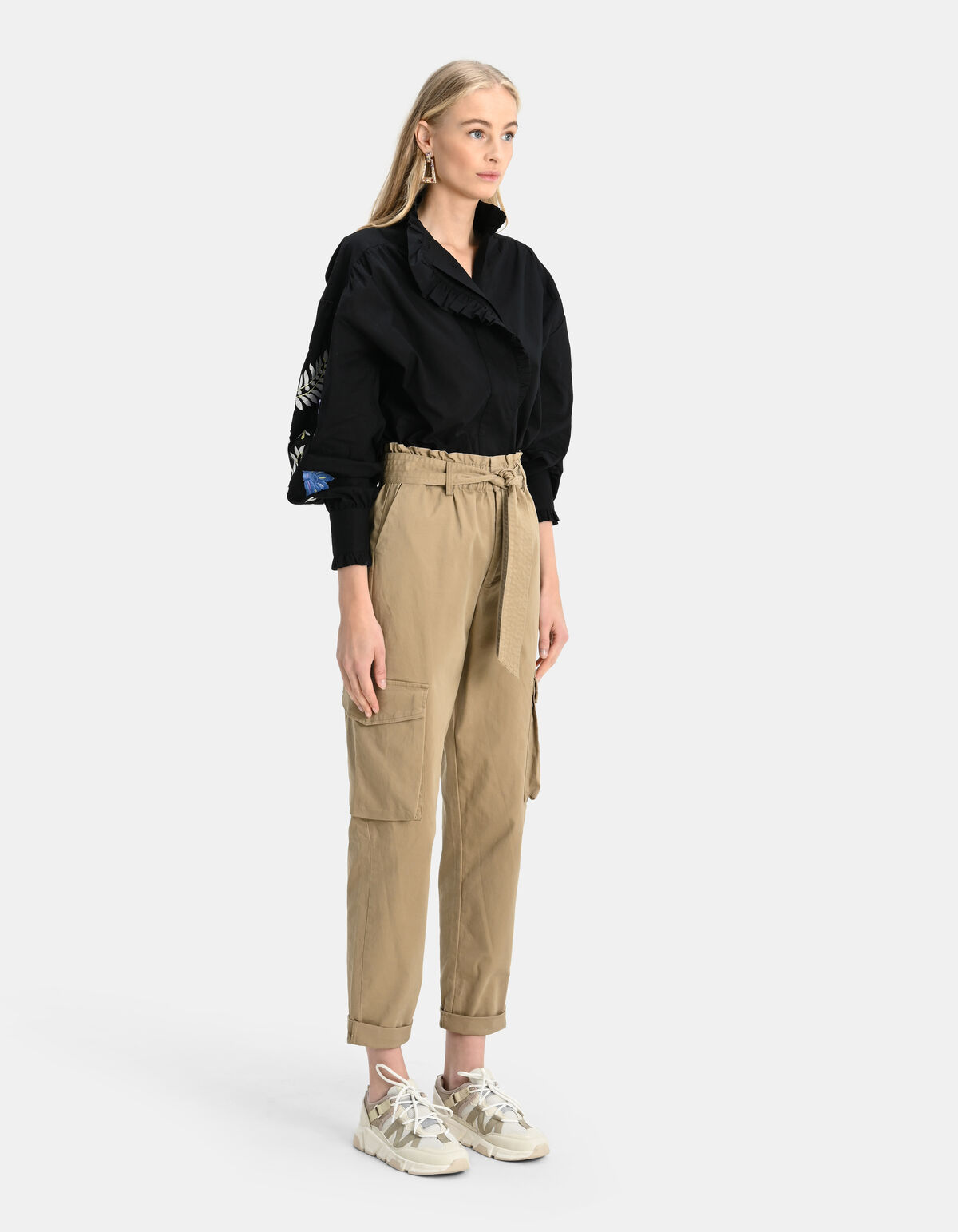 Bluse mit Voile-Stickerei SHOEBY WOMEN
