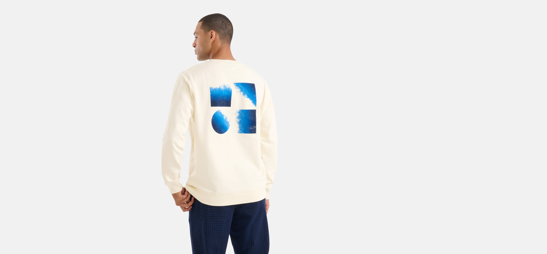 Flock Artwork Pullover Off White SHOEBY MEN
