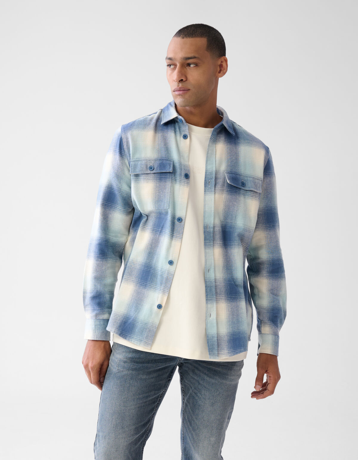 Kariertes Hemd Blau SHOEBY MEN