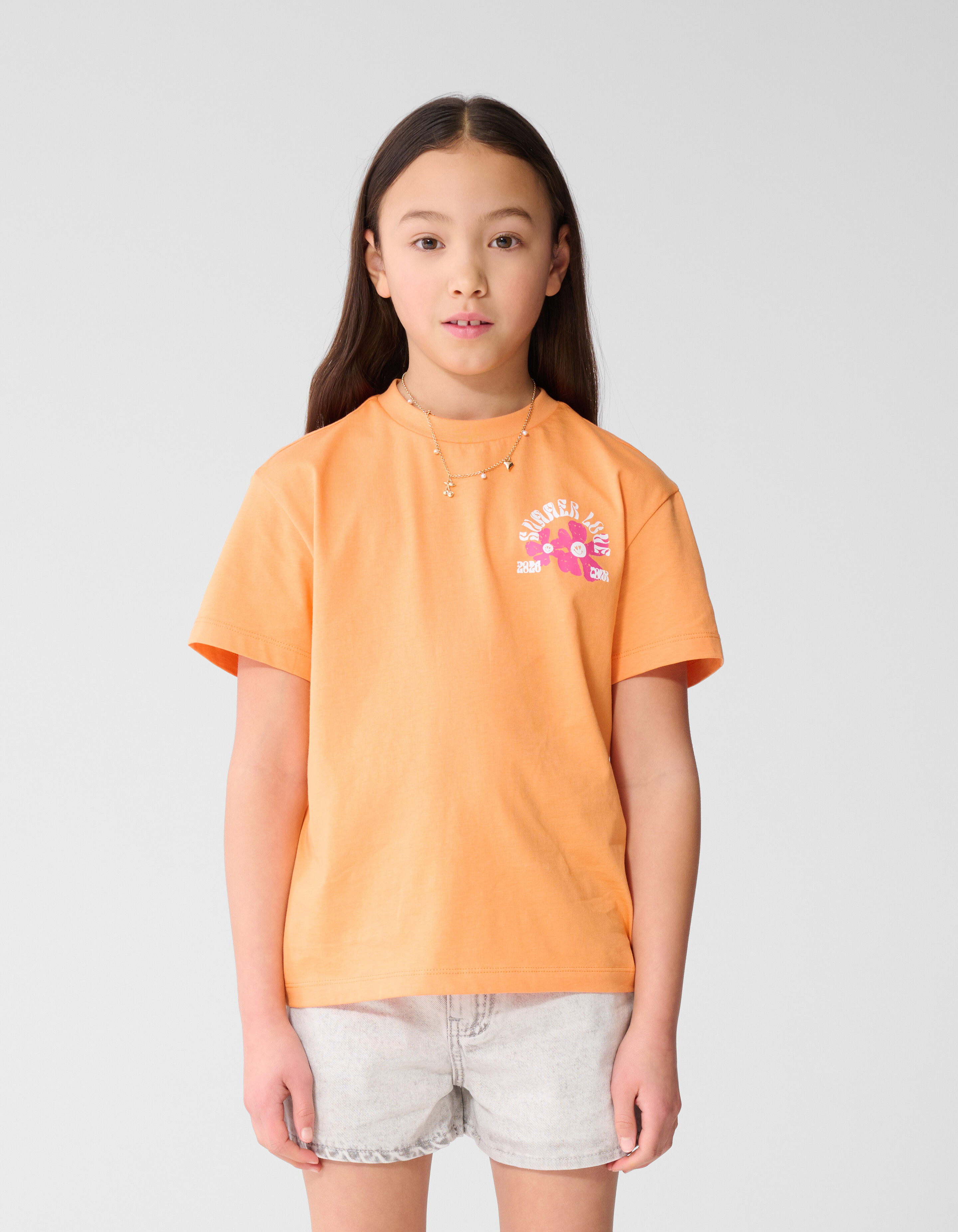 Summer Love T-Shirt Orange SHOEBY GIRLS