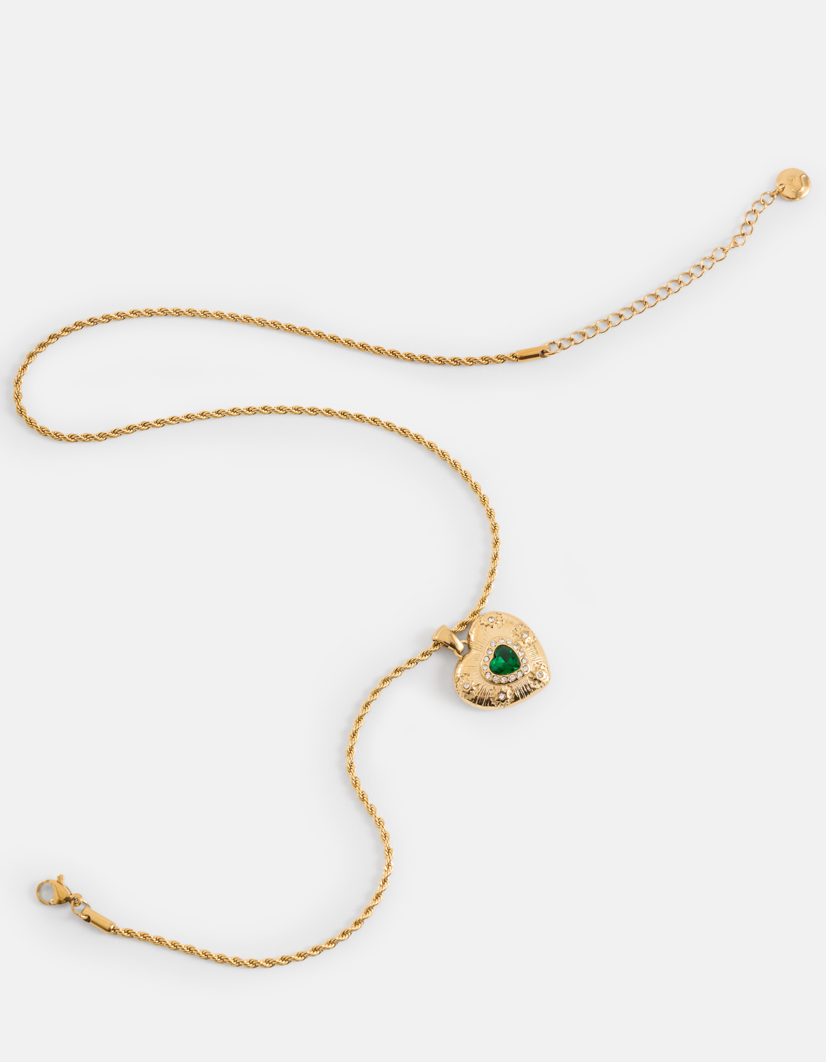 Hartjes Bedel Ketting Groen SHOEBY ACCESSOIRES