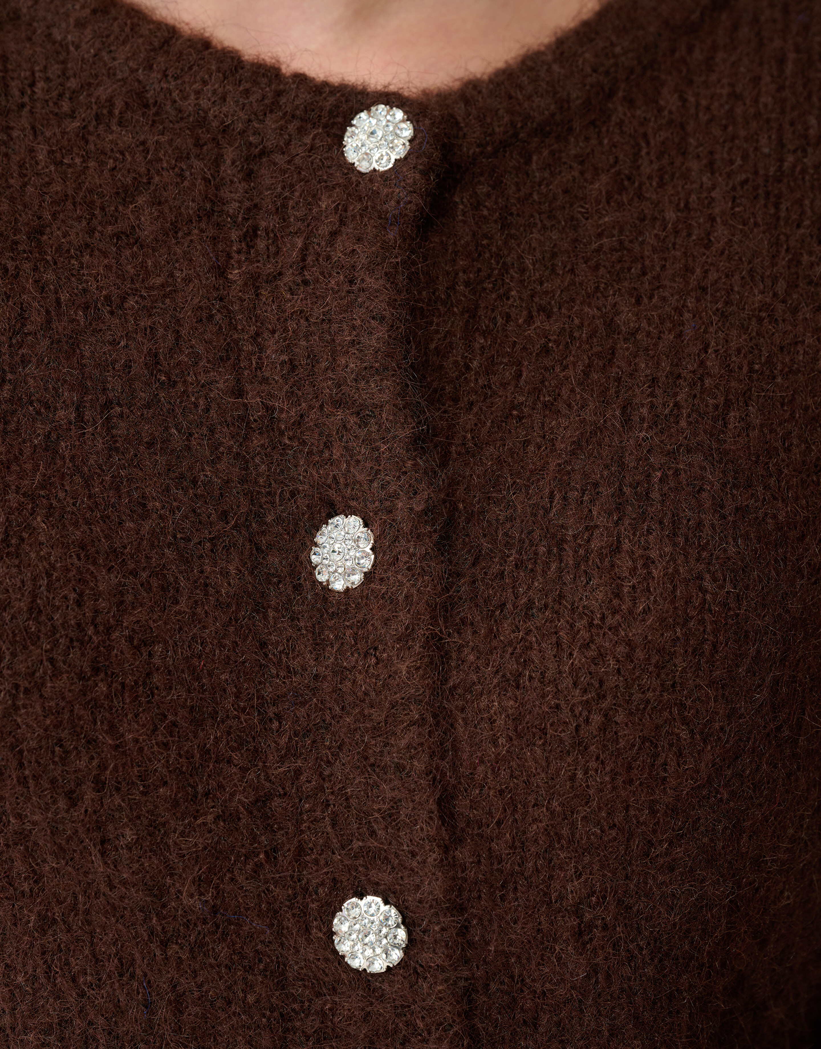 Zweibrüstige Strickweste Braun SHOEBY WOMEN