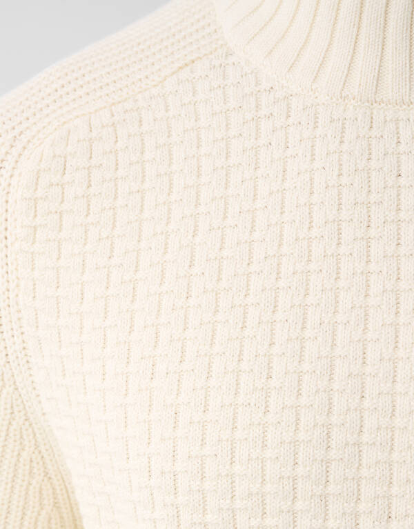 Struktur-Strickpullover Off White SHOEBY MEN