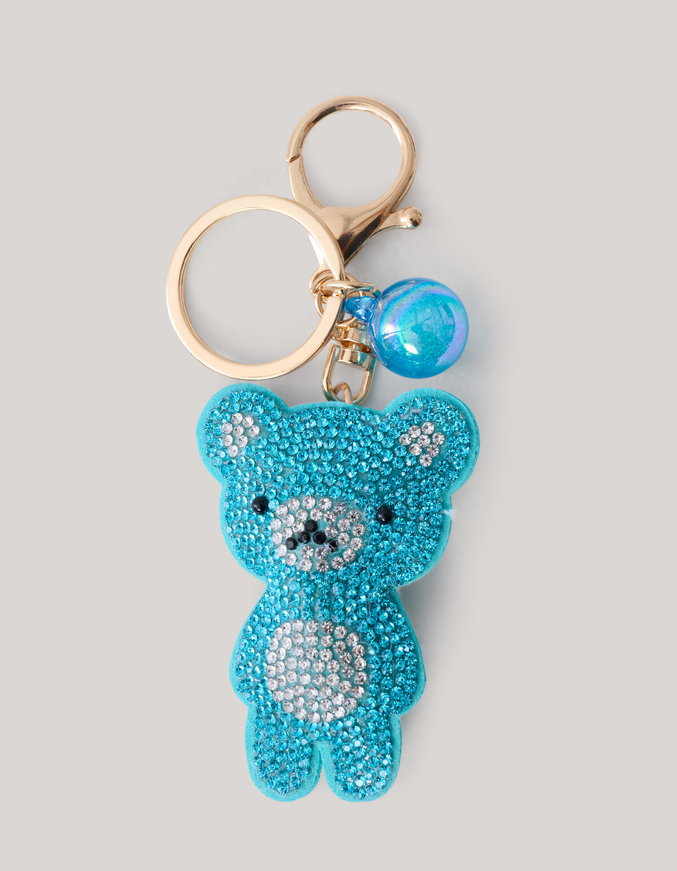 Strass Bär Schlüsselanhänger Blau SHOEBY ACCESSOIRES