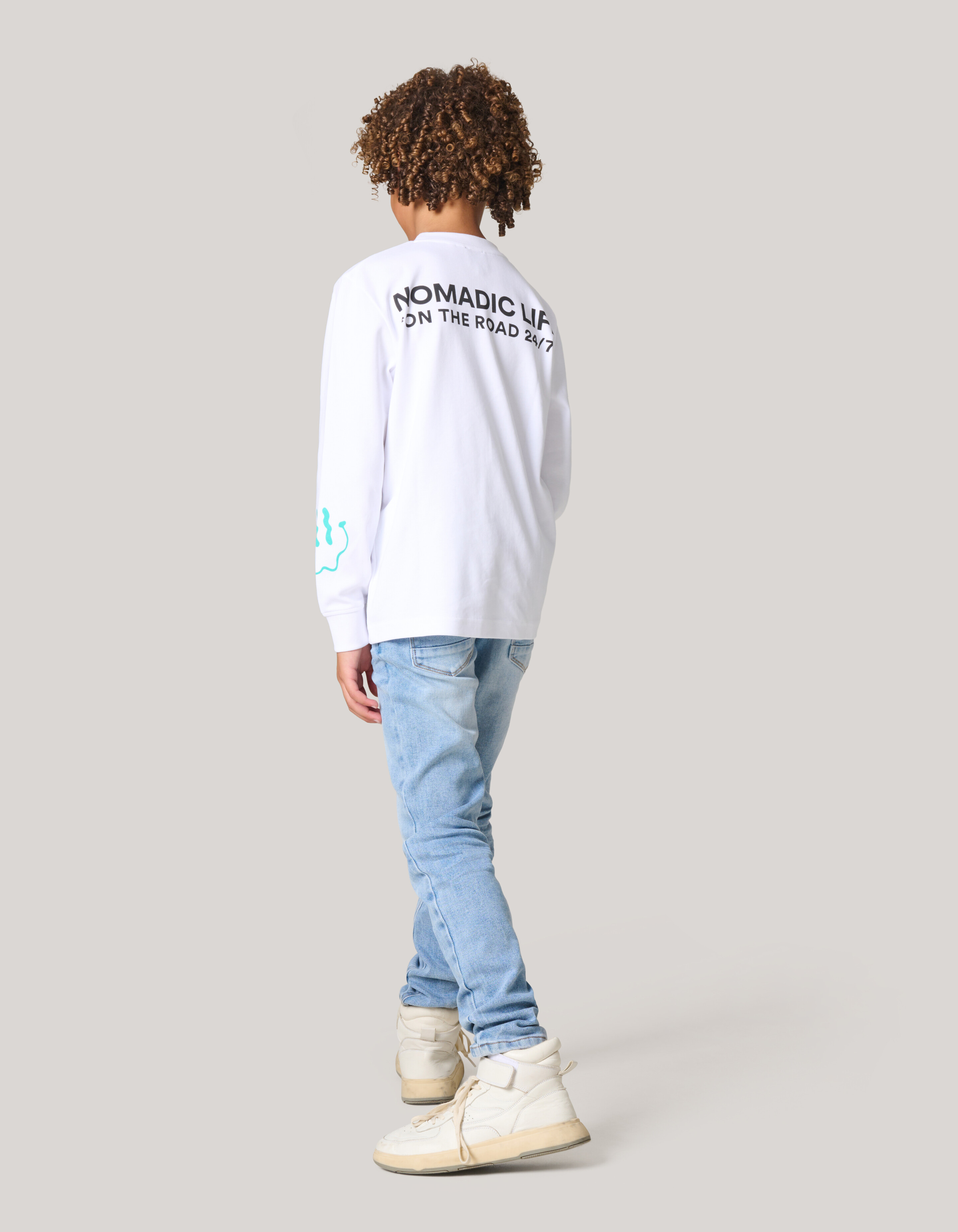 Artwork Langarm-T-Shirt Wei&szlig; SHOEBY BOYS