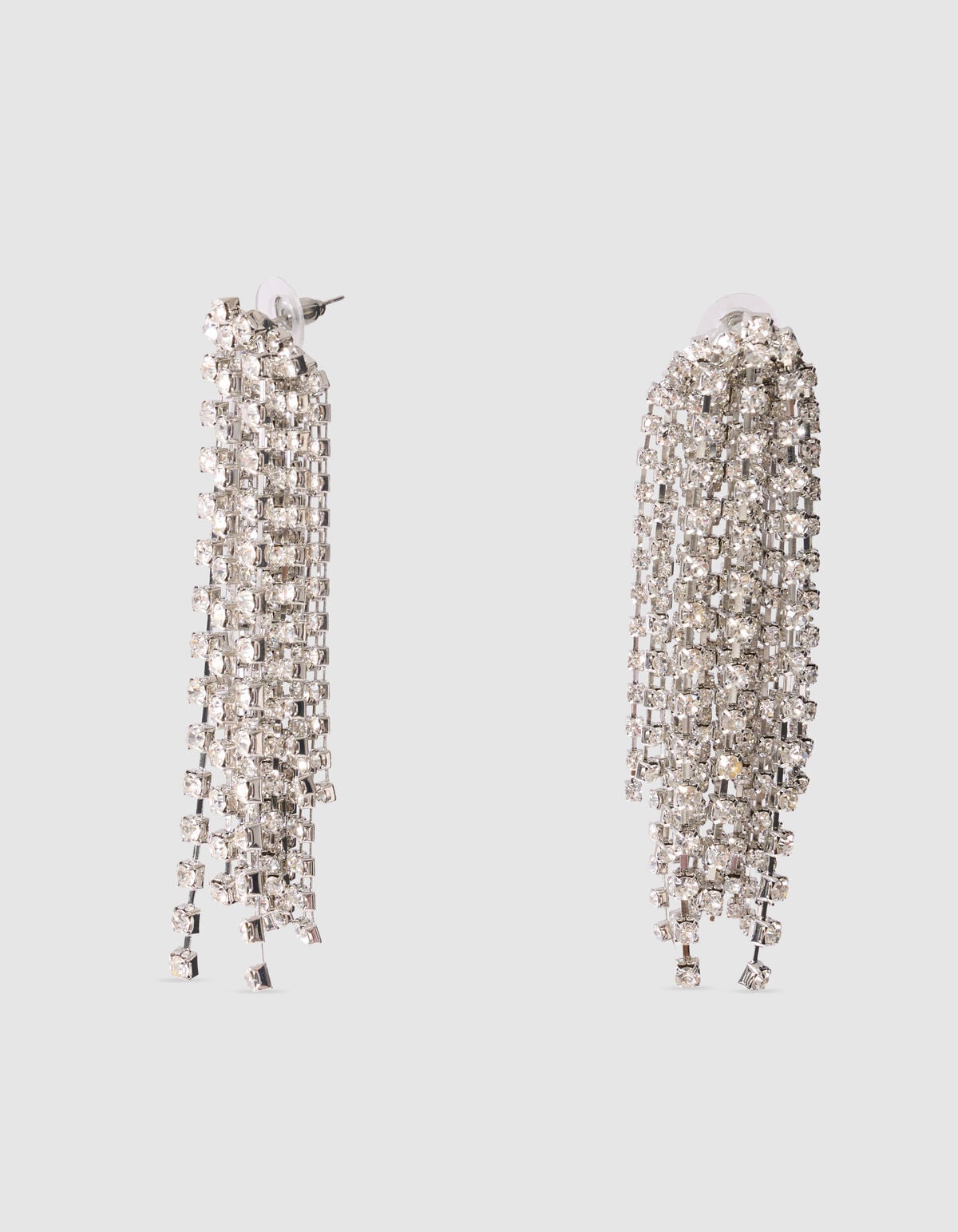 Strass-Ohrringe Silber SHOEBY ACCESSOIRES