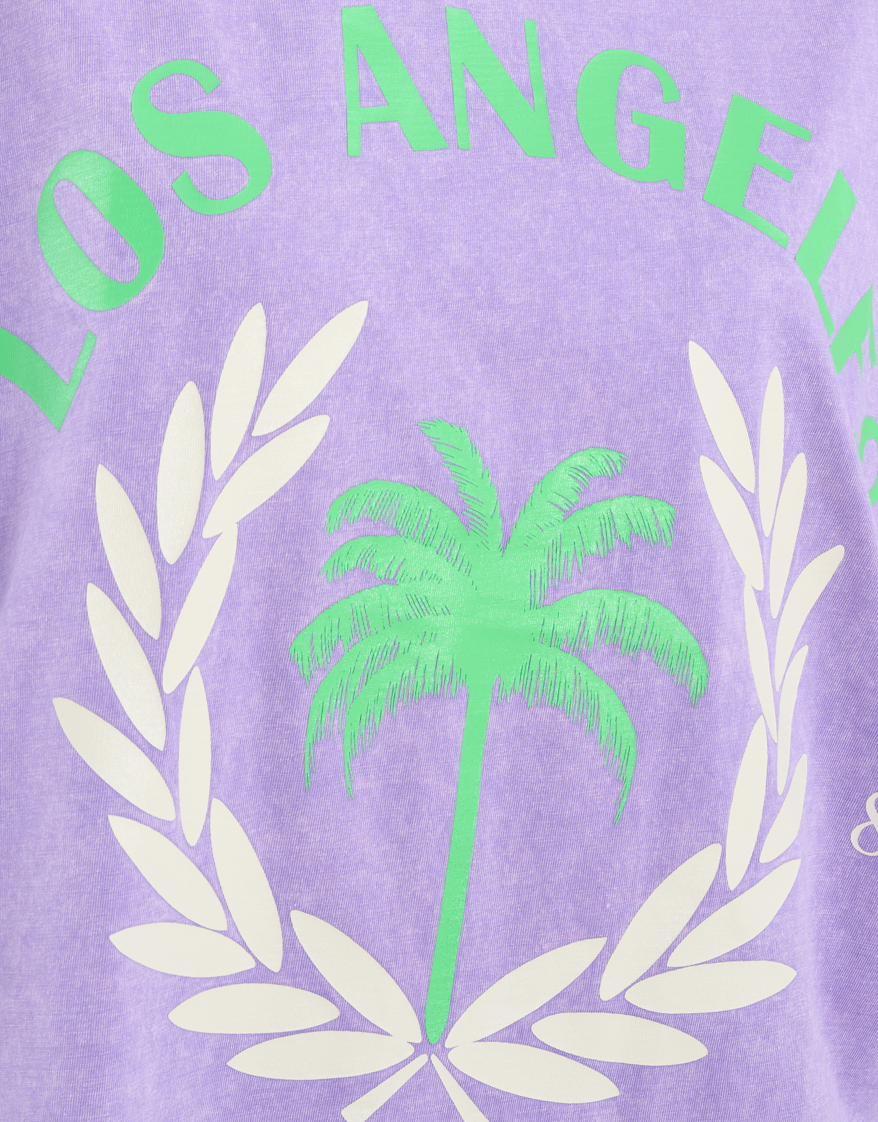 Gewaschenes T-Shirt Kleid Hellviolett SHOEBY WOMEN