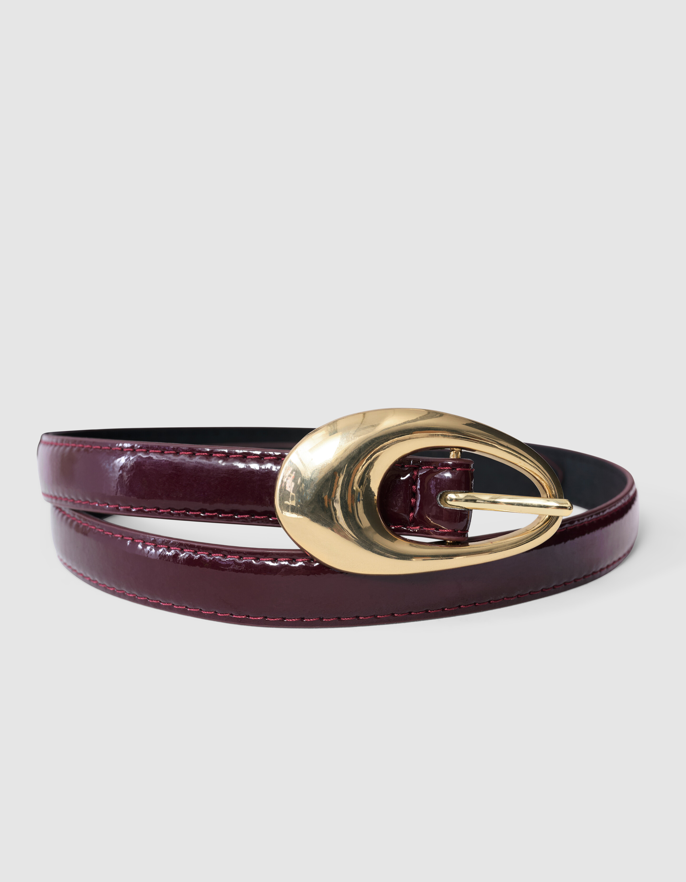 Schmaler Lackriemen Dunkelrot SHOEBY ACCESSOIRES