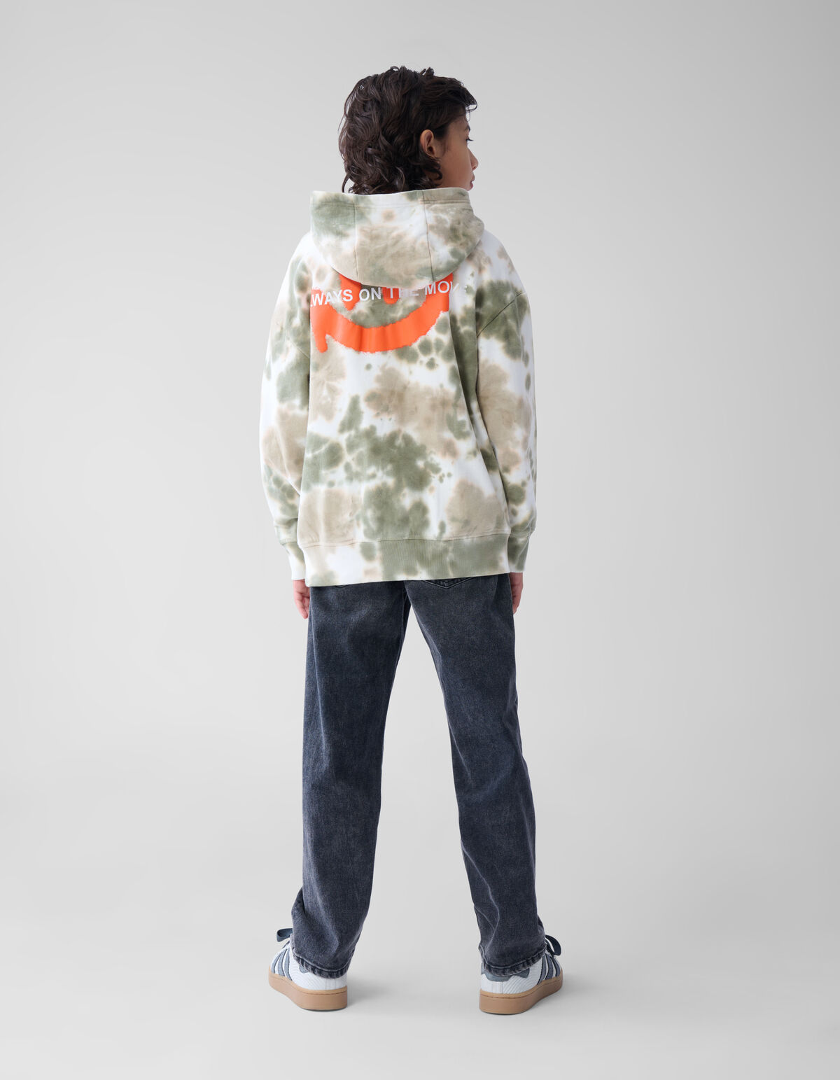 Tie Dye Hoodie Gr&uuml;n SHOEBY BOYS