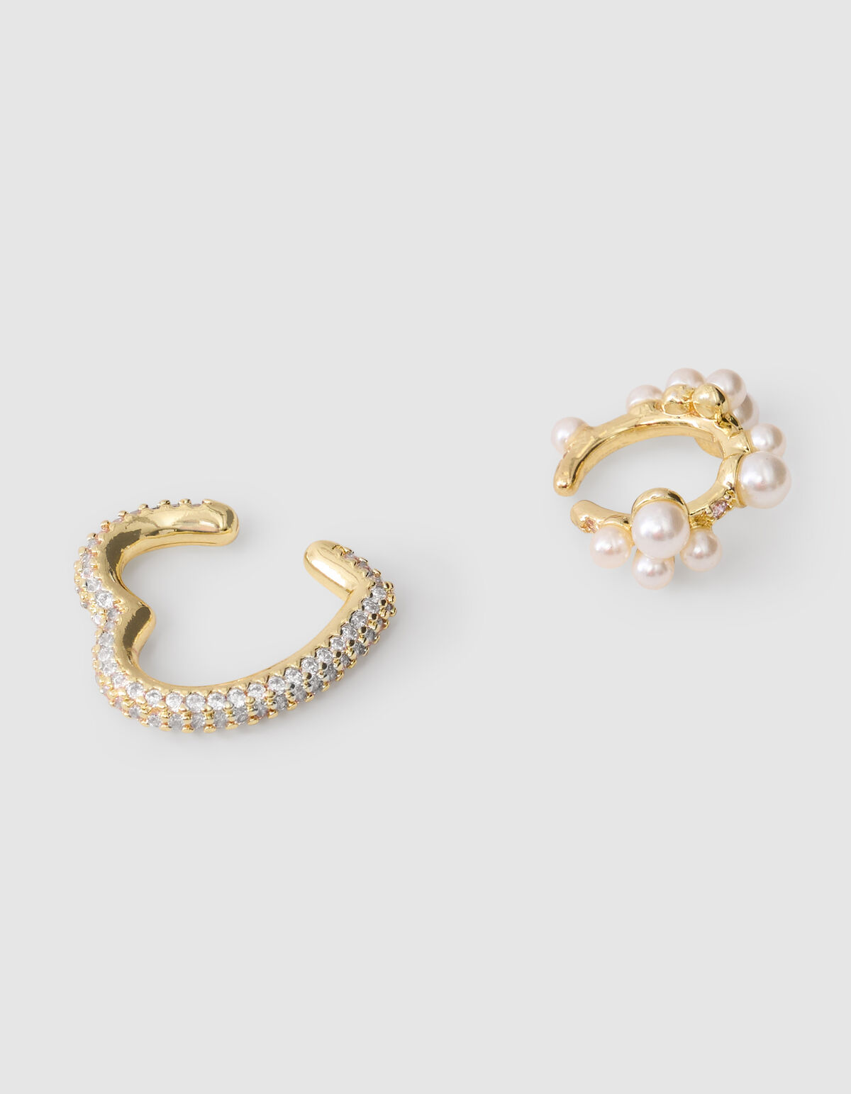 Perlen/Herz-Ohrstecker-Set Gold SHOEBY ACCESSOIRES