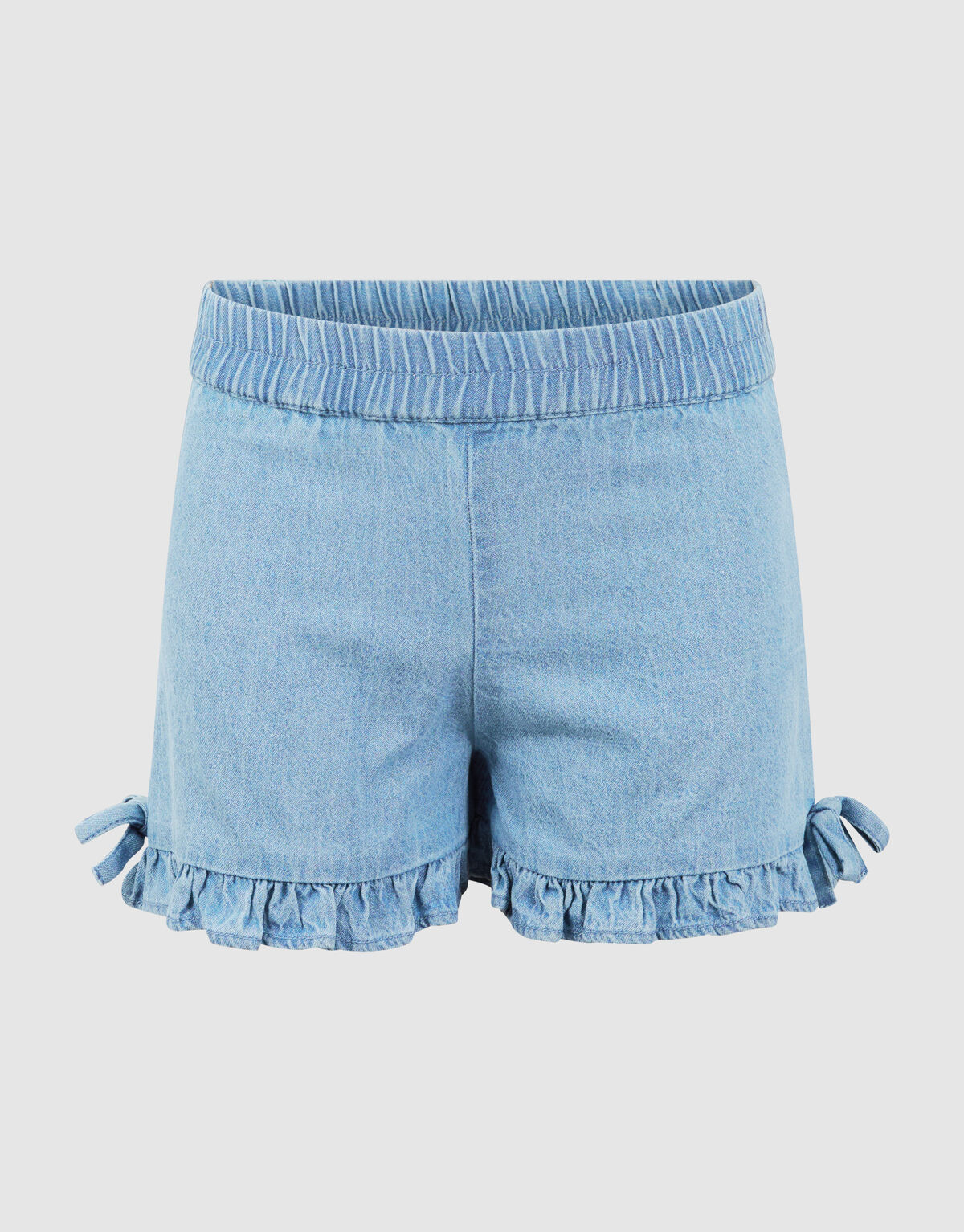 R&uuml;schen-Jeansshorts Blau SHOEBY GIRLS