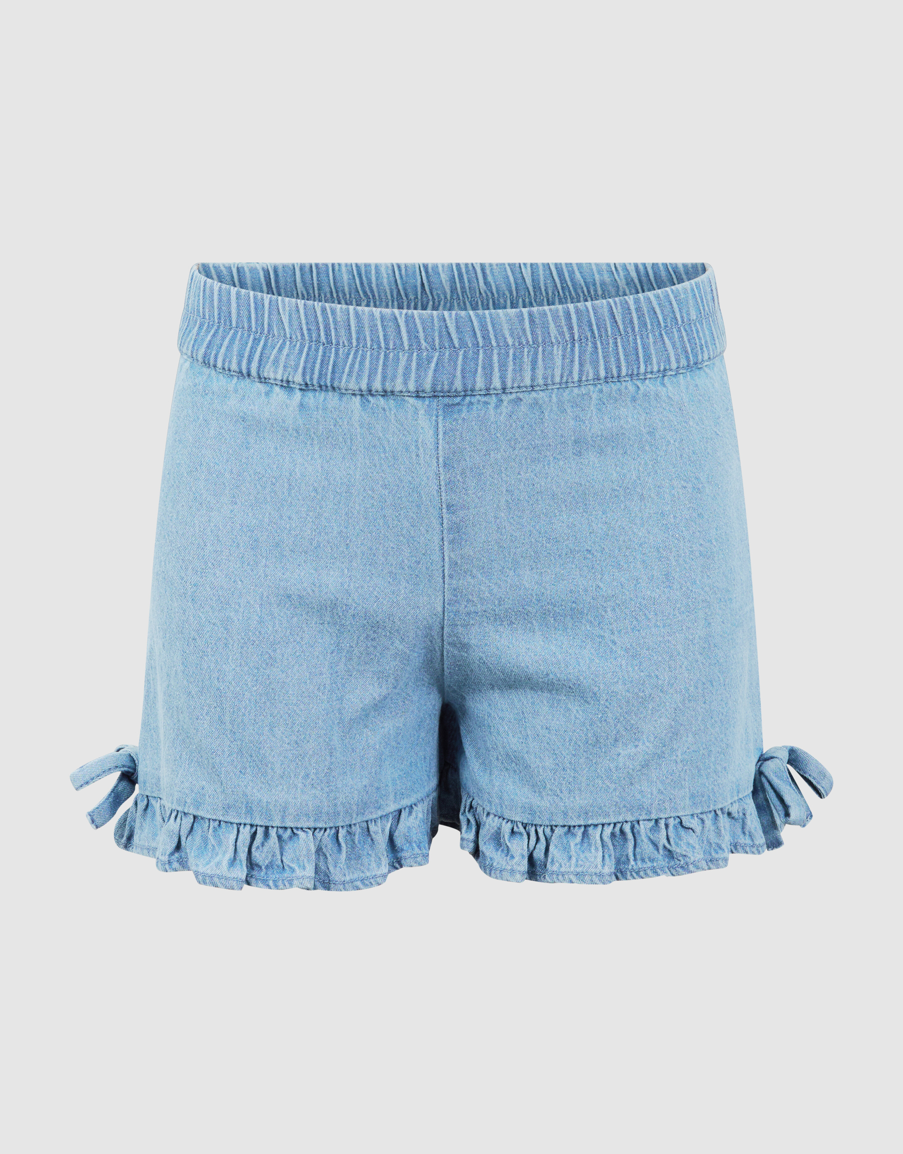 R&uuml;schen-Jeansshorts Blau SHOEBY GIRLS