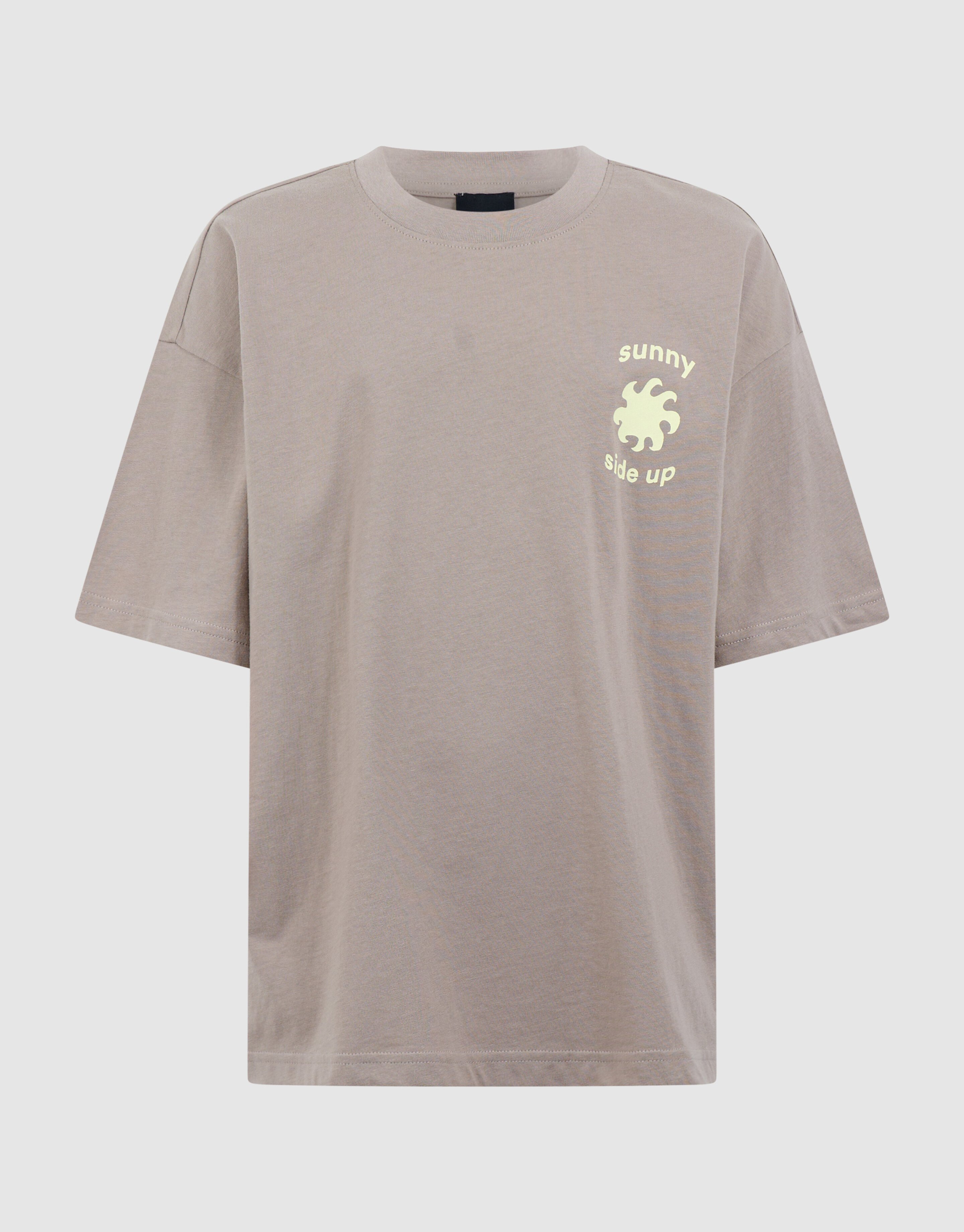Sunny Side Artwork T-Shirt Taupe SHOEBY BOYS