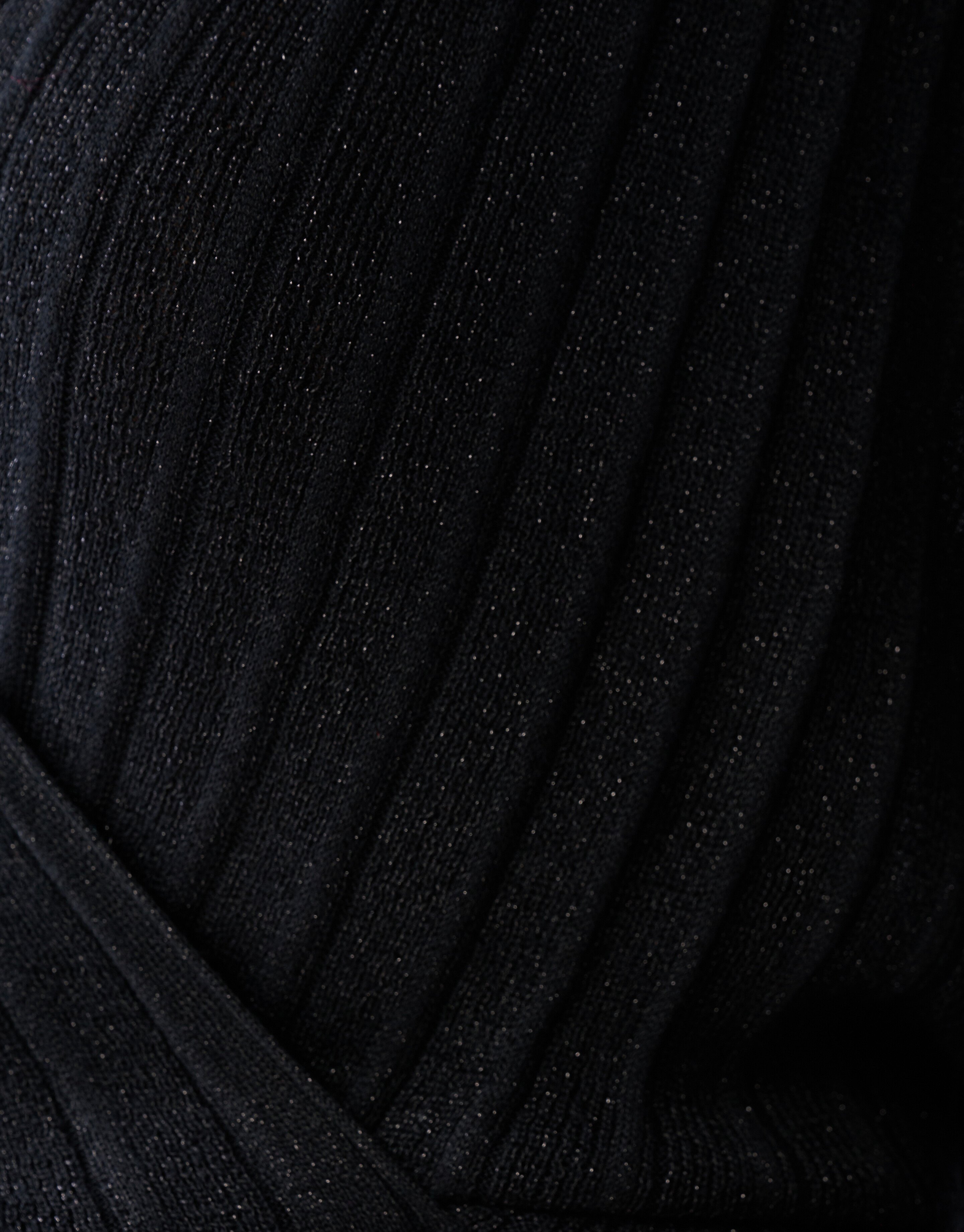 Pullover mit Glitzer-Revers Schwarz SHOEBY WOMEN