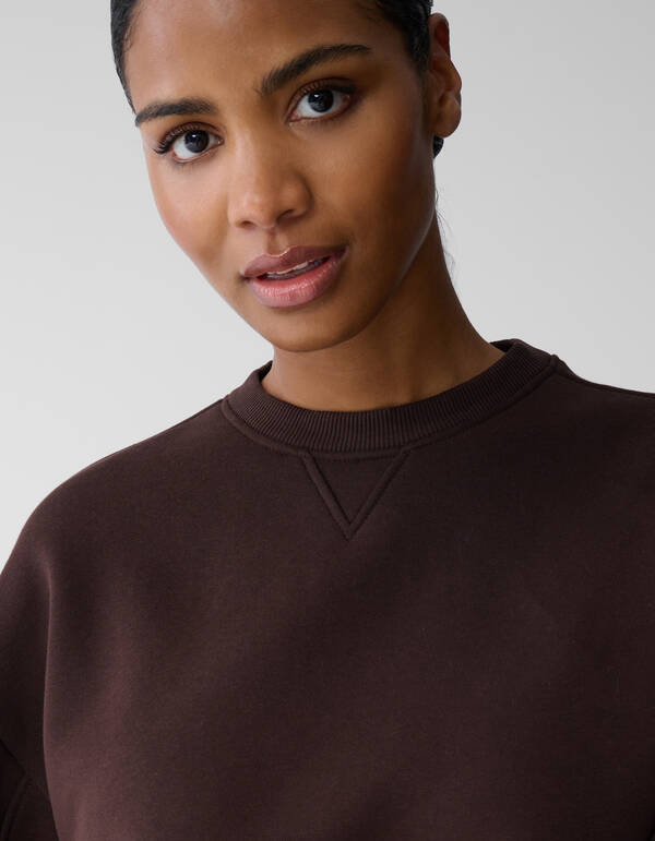 Pullover mit gro&szlig;en &Auml;rmeln Dunkelbraun SHOEBY WOMEN