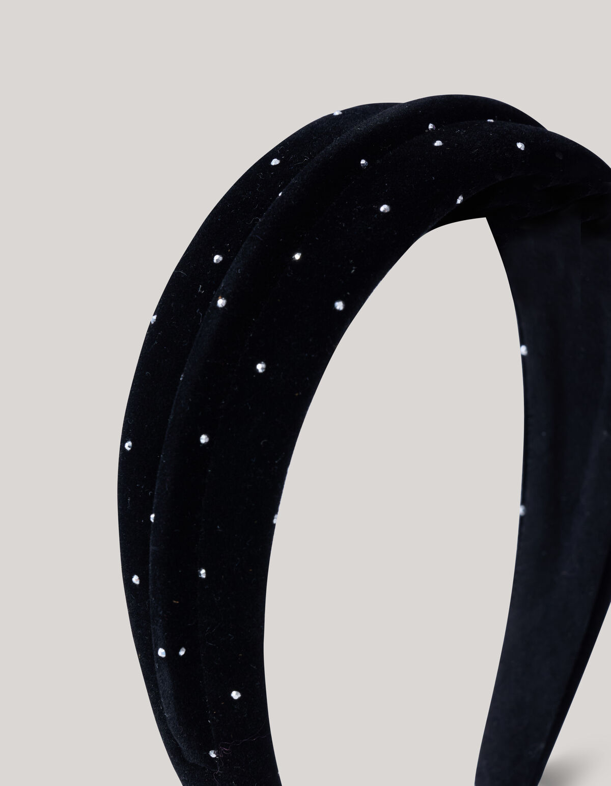 Samt Nieten Haarband Schwarz SHOEBY ACCESSOIRES