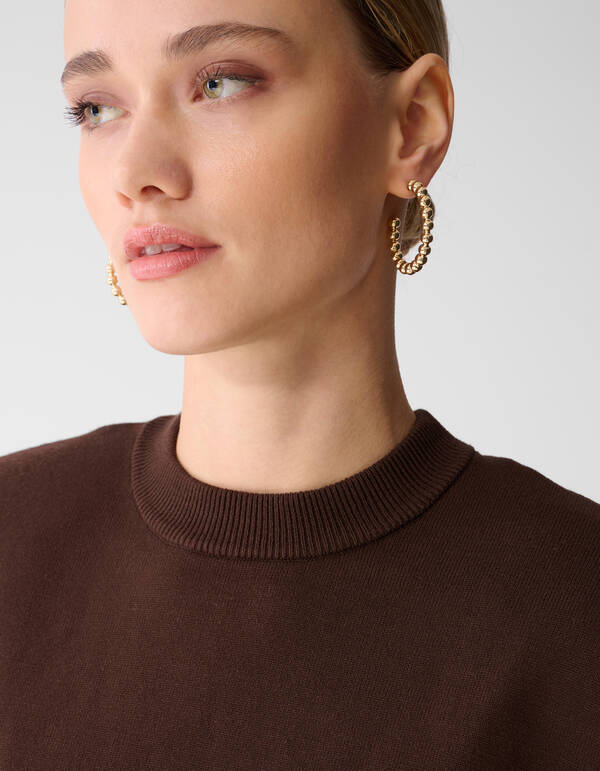 Kleine Bubble-Hoop-Ohrringe Gold SHOEBY ACCESSOIRES