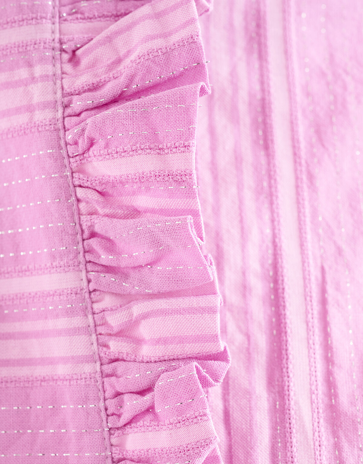 Gestreifte Lurexbluse Rosa SHOEBY WOMEN