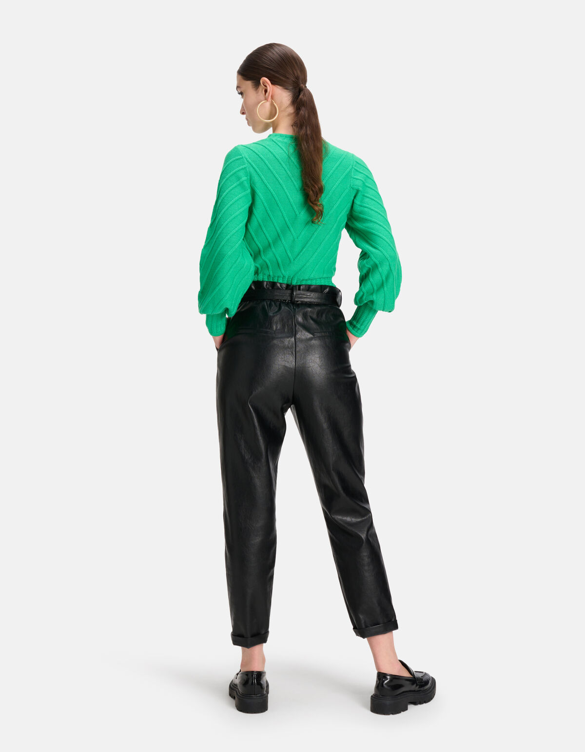 Diagonaler Pullover Grün SHOEBY WOMEN