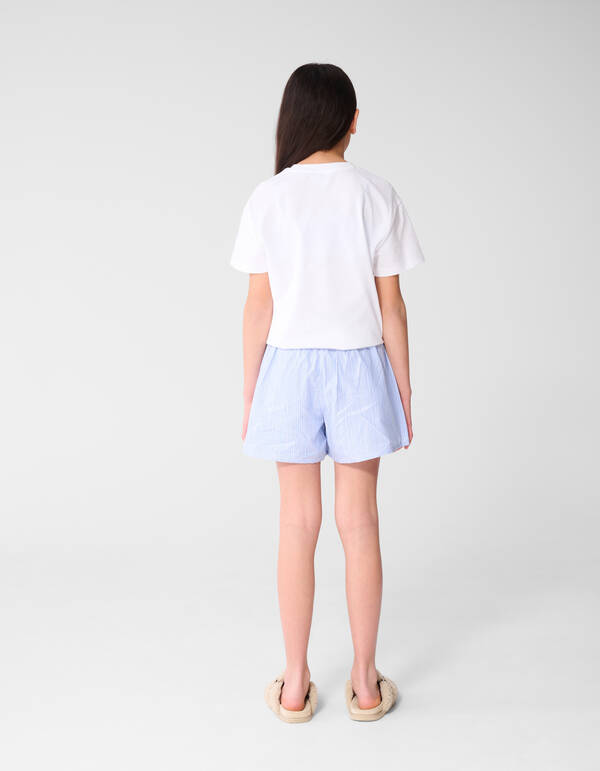 Nadelstreifen Banane Kunst Kurz Blau SHOEBY GIRLS