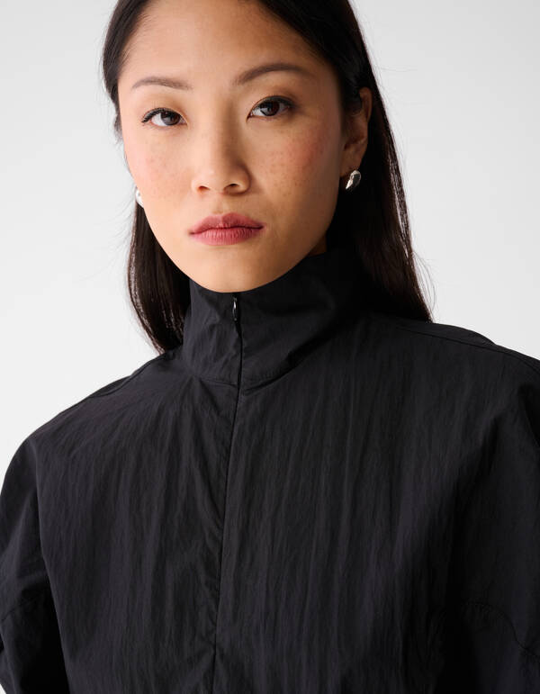 Oversized Balloon Fit Bluse Schwarz SHOEBY WOMEN