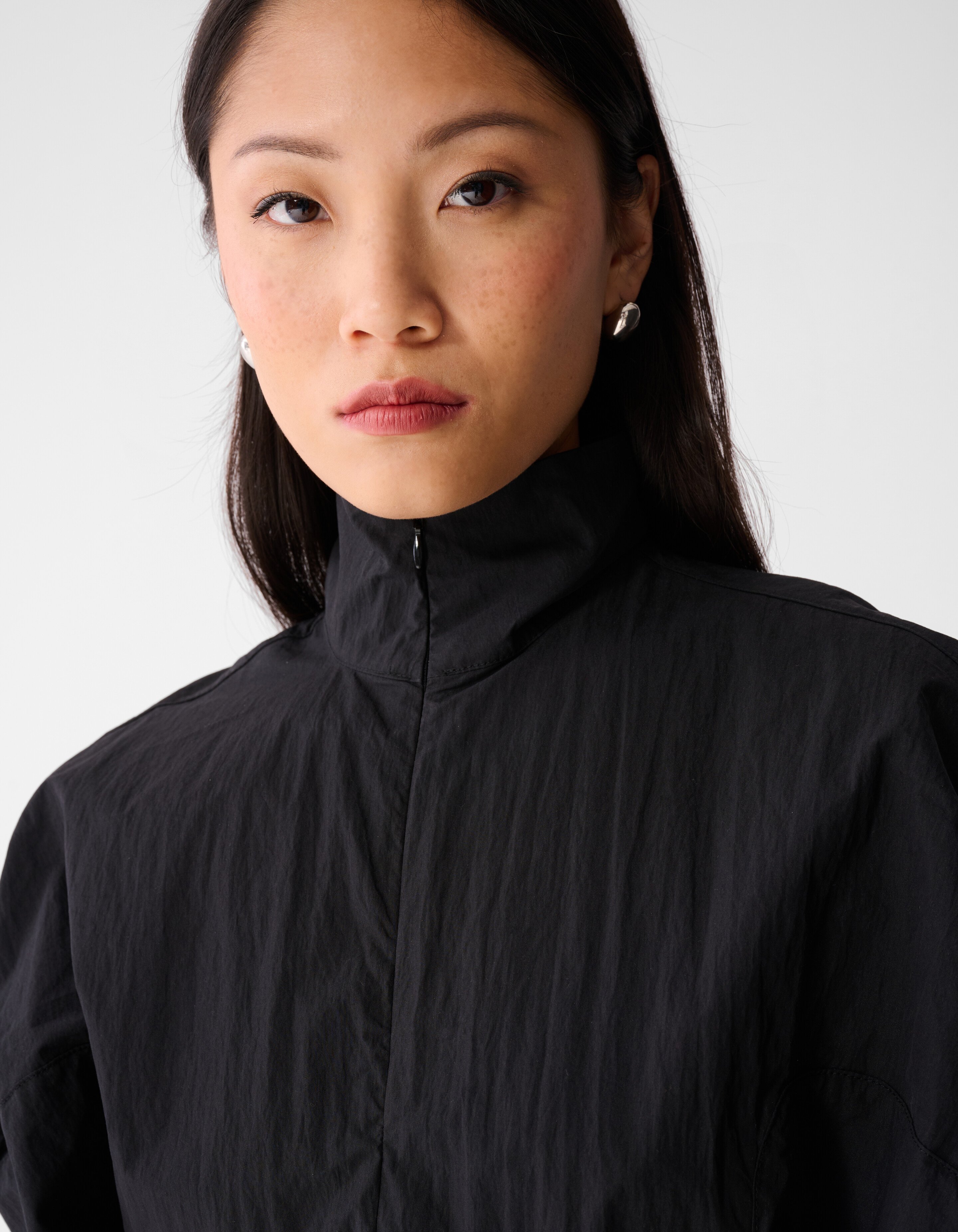 Oversized Balloon Fit Bluse Schwarz SHOEBY WOMEN